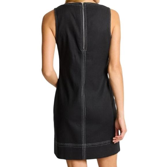 Tommy Bahama Black Palm-A-Dora Split-Neck Sheath Dress Size XL - Picture 2 of 10